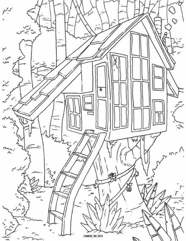 Дом раскраска