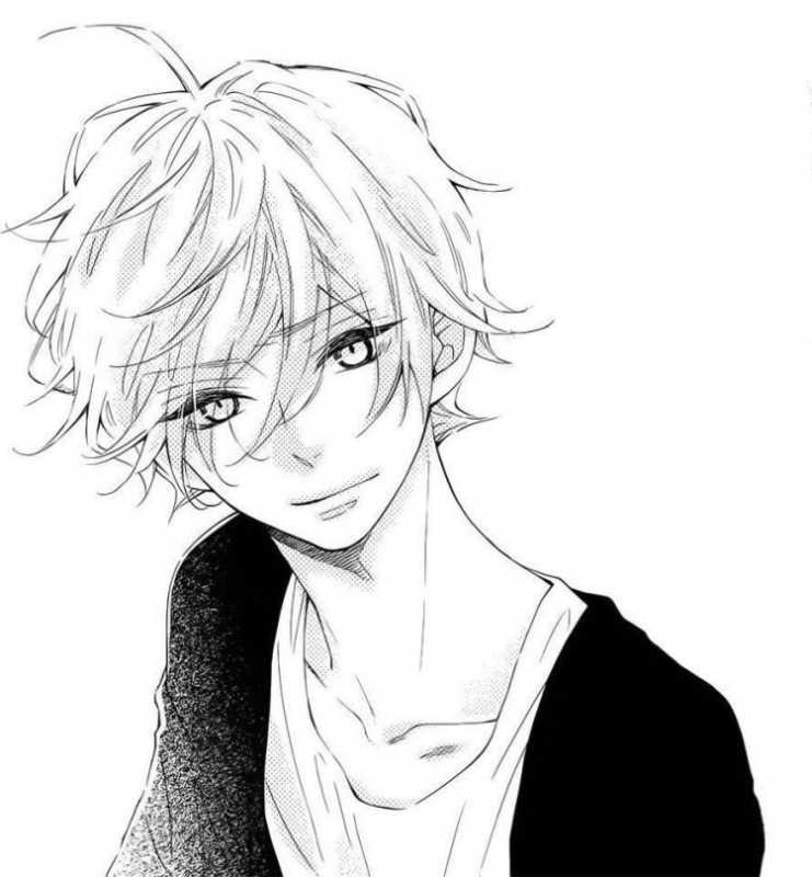 Аниме мальчики карандашом