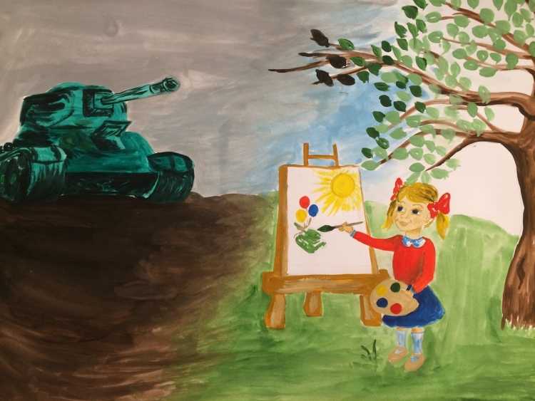 Рисунки на военную тему