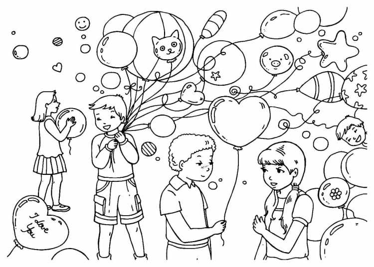 Раскраска семья