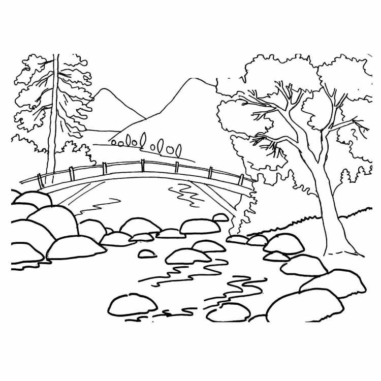 Раскраски природа для детей