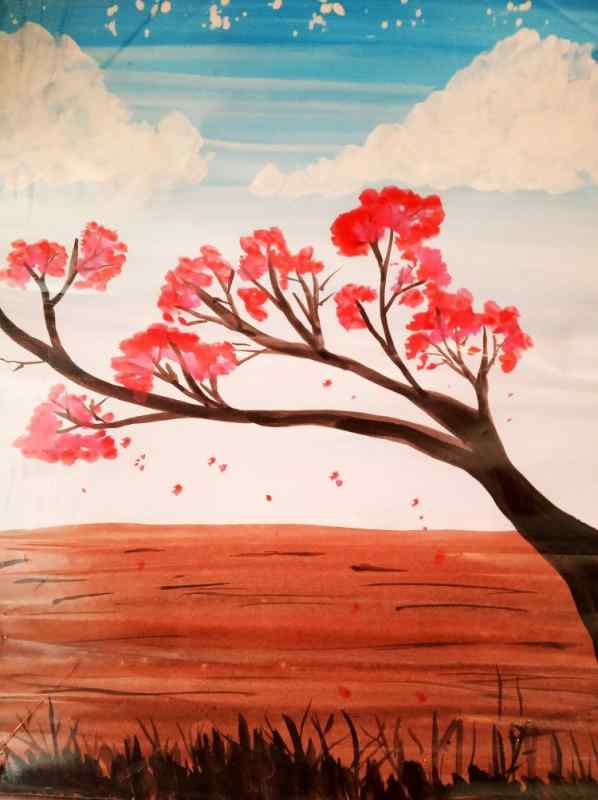 Пейзажи для рисования гуашью