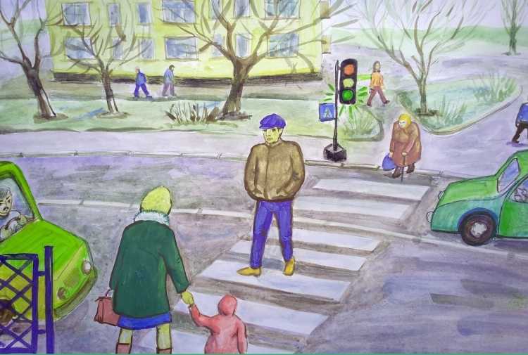 Конкурс рисунков дорога безопасности