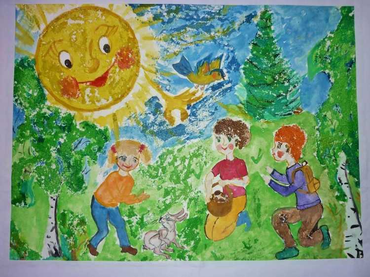 Рисунки о лете для школьников