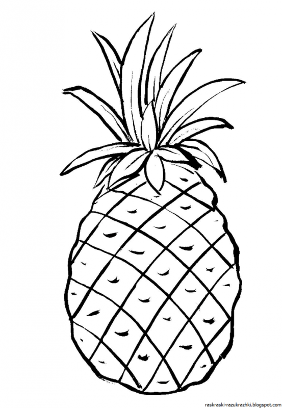 Раскраска клубника для детей 5-6 лет