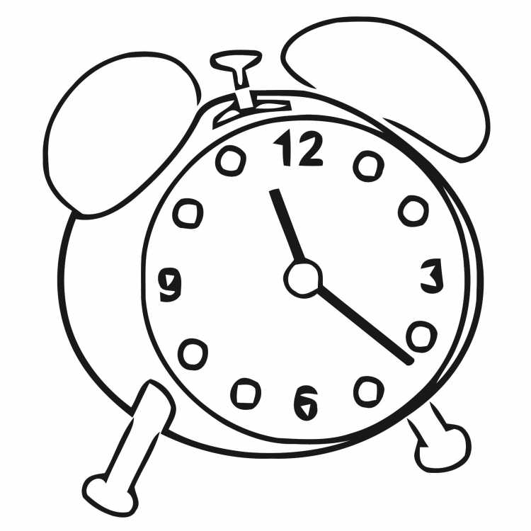 Стрелки часов раскраска для детей