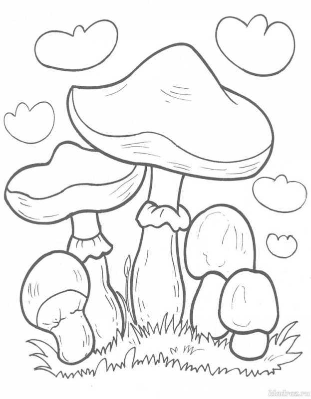 Гриб для раскрашивания