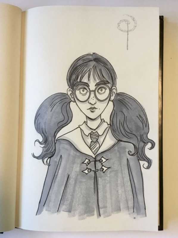 Гарри Поттер Плакса Миртл и Гарри