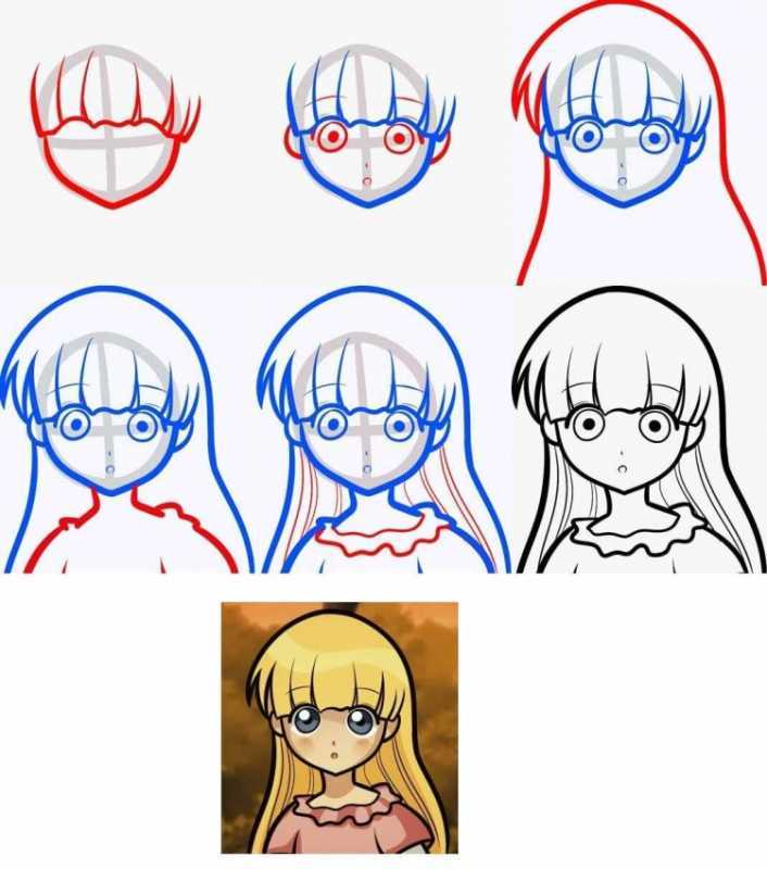 Аниме рисунки карандашом