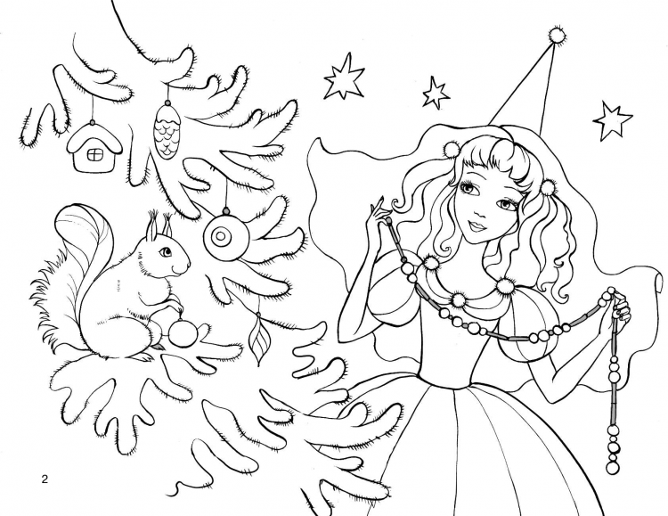 Новогодние раскраски Снеговик