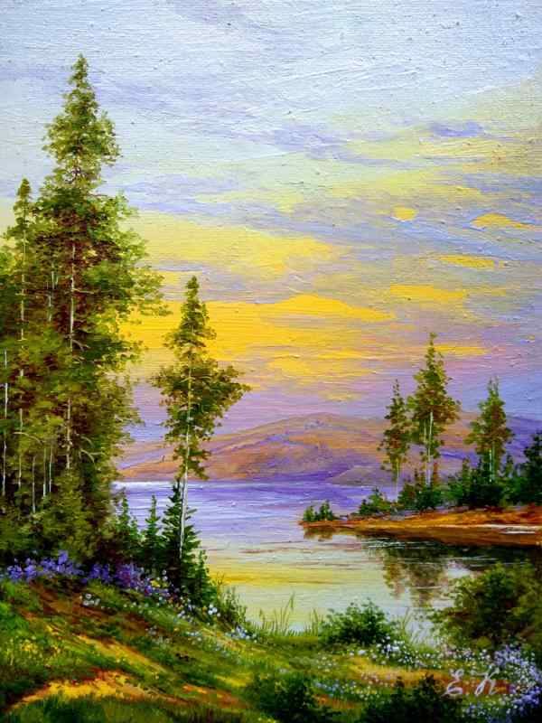 Кораблева Елена Николаевна маслом картина лето