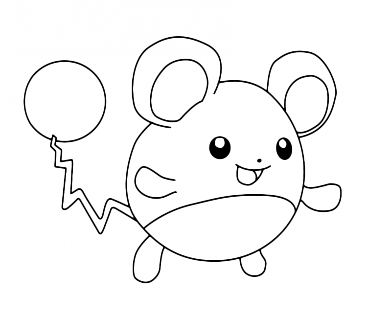 Покемон раскраска Мэрилл