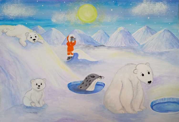 Арктика гуашью