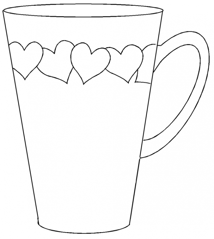 Кружка раскраска