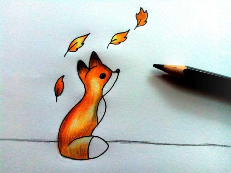 Милые поэтапные рисунки