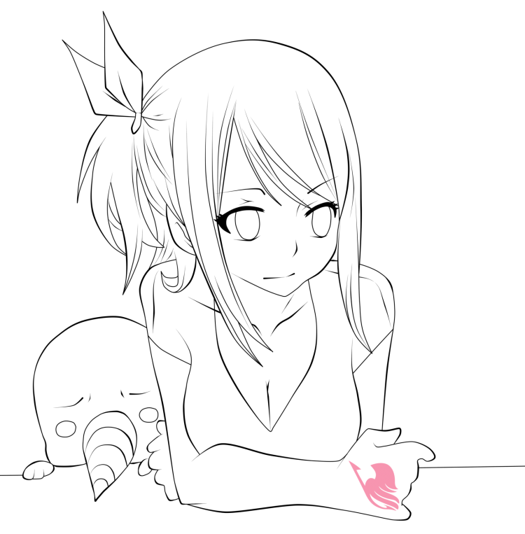 Раскраски в стиле аниме для девочек