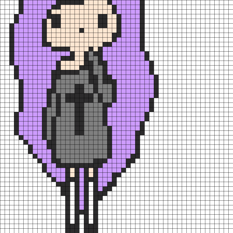 Рисунки по клеточкам девочки