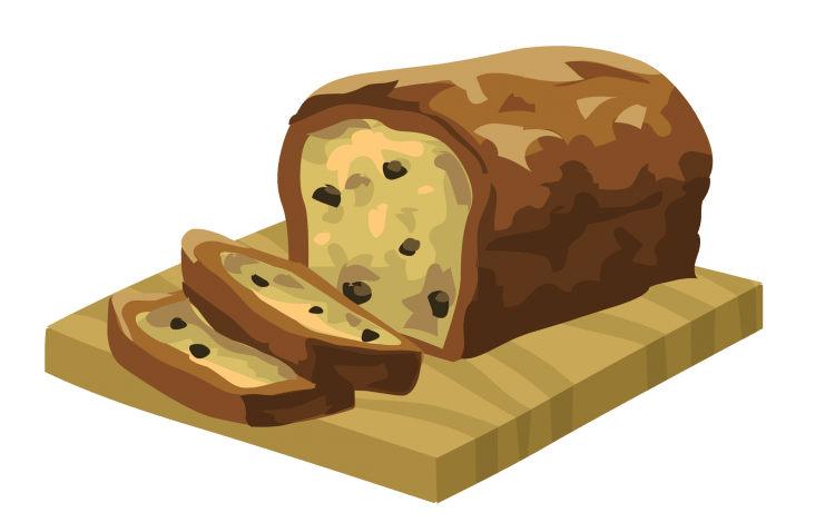 Хлебобулочное изделие рисуем карандашом