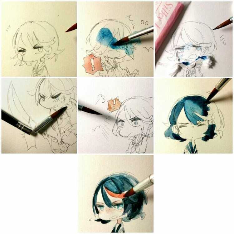 Аниме рисунки идеи смешные