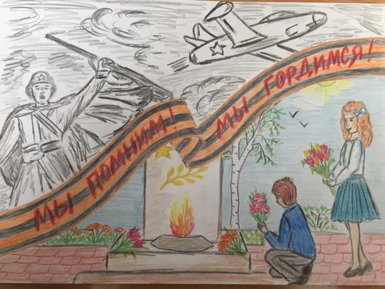 Детские рисунки ко Дню Победы