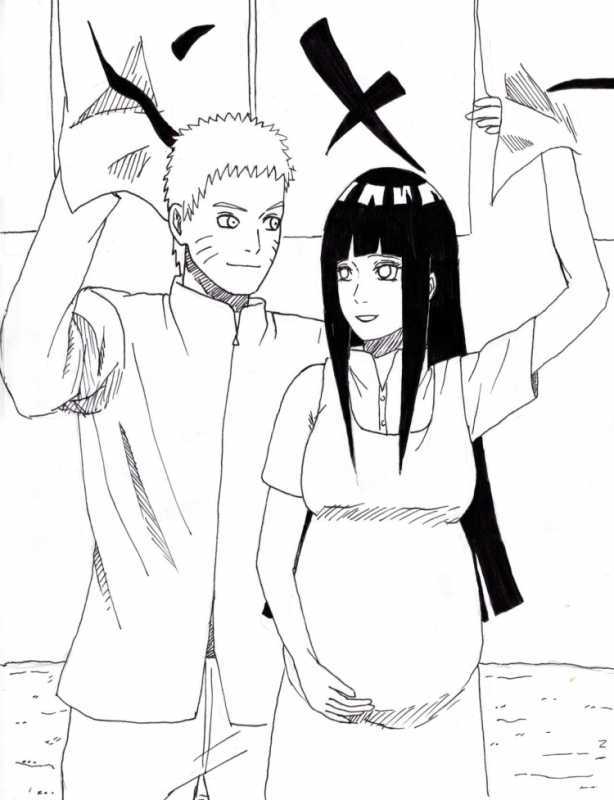 Манга аниме Наруто Хината