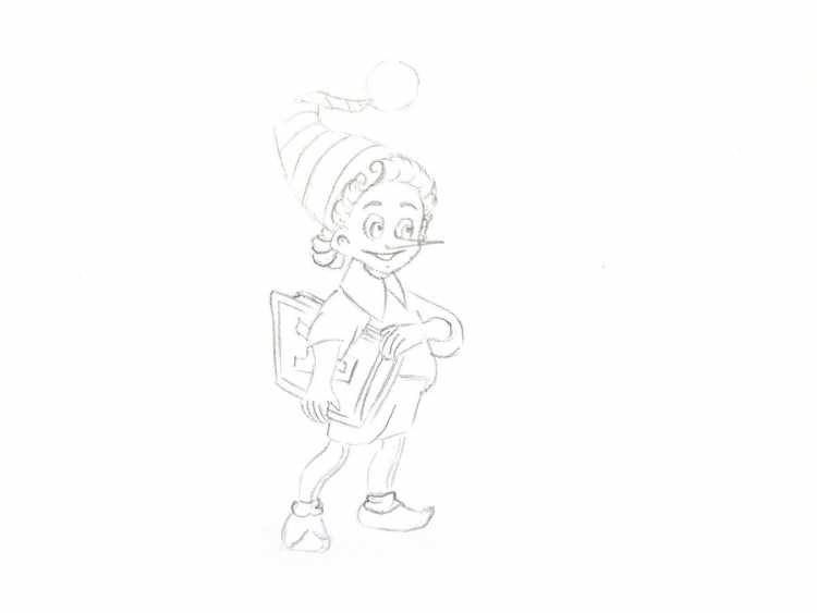 Математическая раскраска Буратино