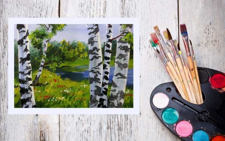 Рисование гуашью