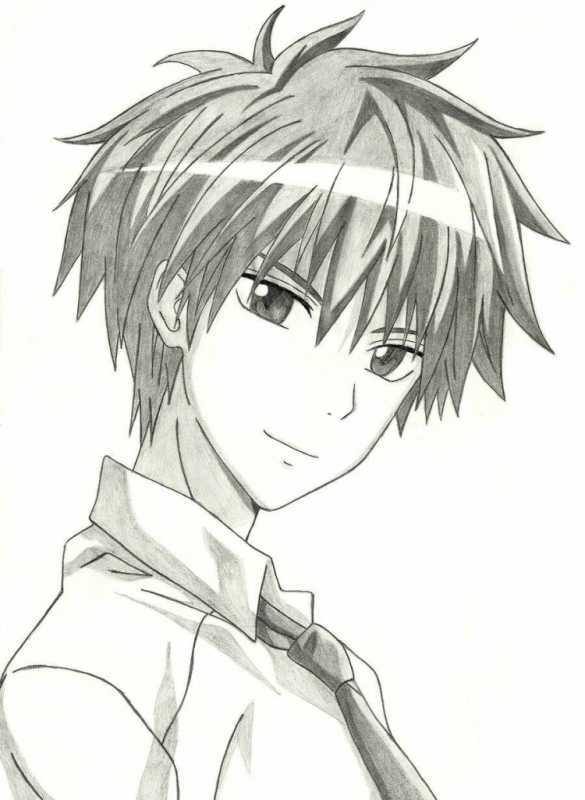 Рисунки для срисовки лёгкие парни