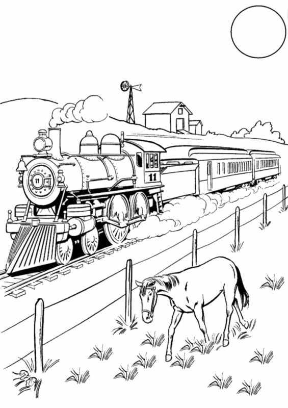 Трамвай раскраска для детей