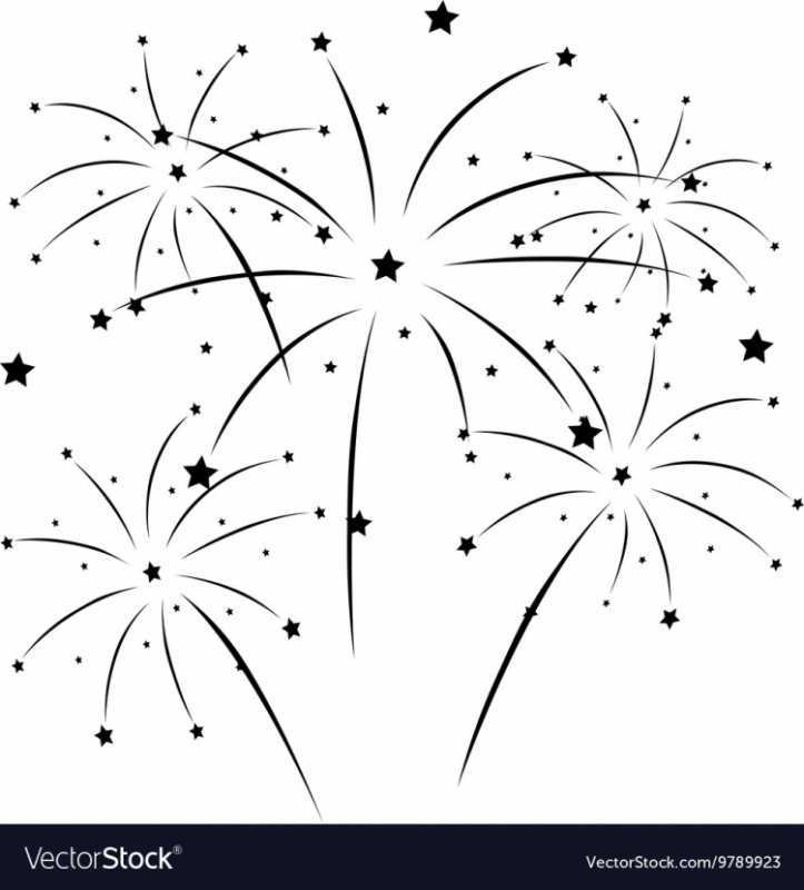 Салют трафарет для детей