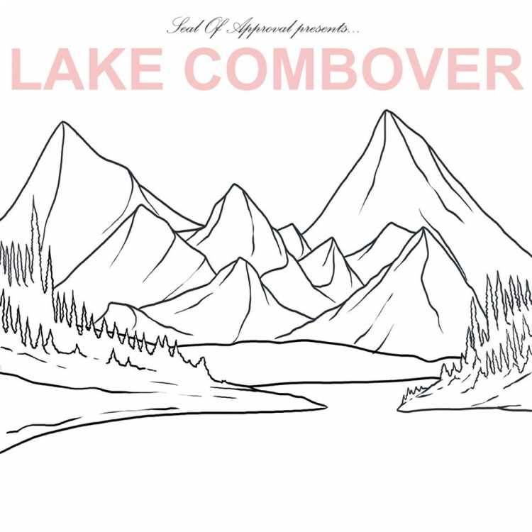 Горы и озеро раскраска