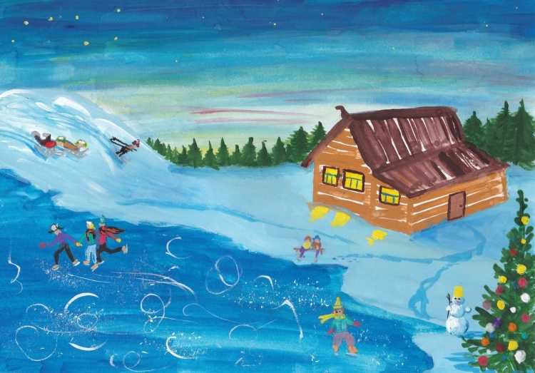 Конкурс рисунков зимние каникулы