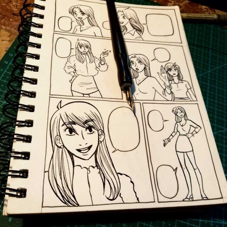 Скетчбук для рисования комиксов