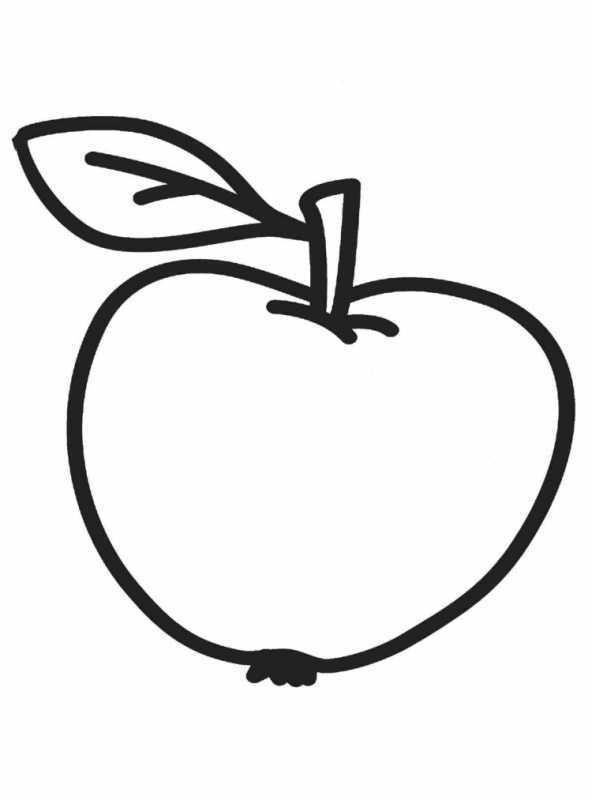 Раскраска много яблок