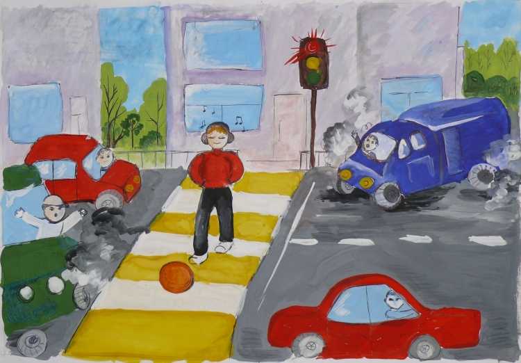 Рисунки по ПДД