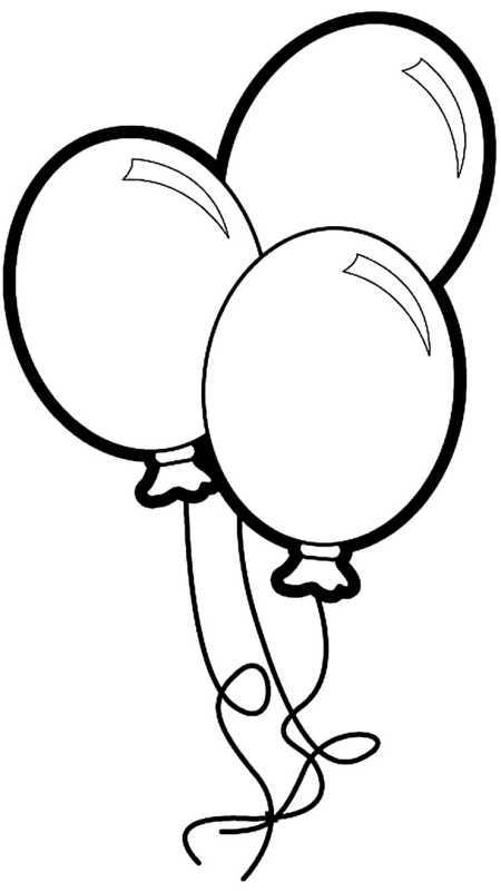 Воздушный шар с корзиной для раскрашивания