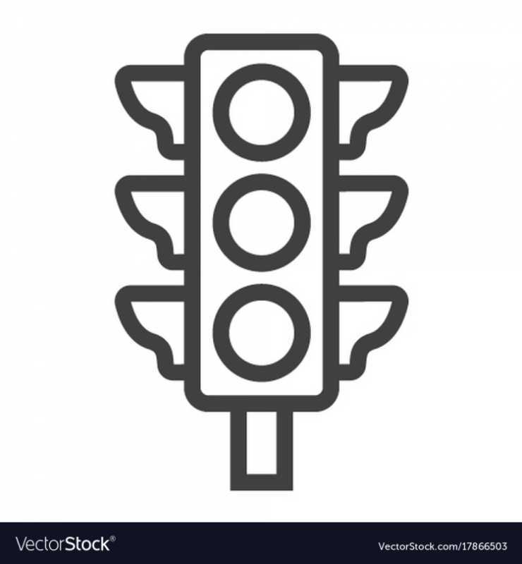 Светофор раскраска для детей 3-4 лет