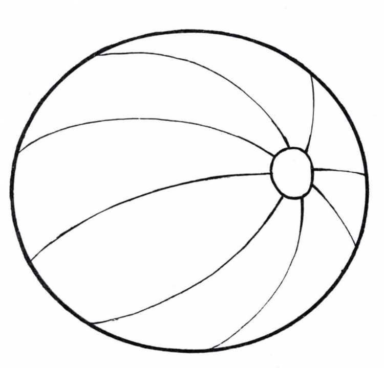 Волейбольный мяч черно белый