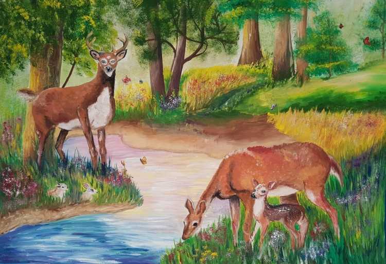 Мир животных рисунок