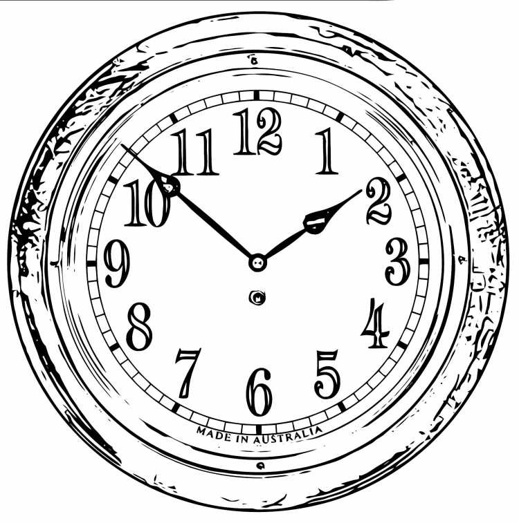 Рисунки часов разных