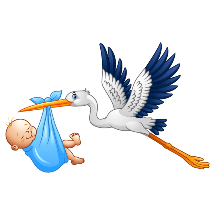 Аисты мультяшные