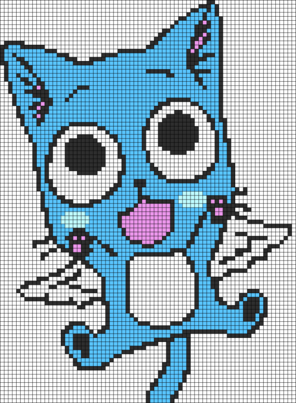 Схемы вышивки крестом аниме хвост феи