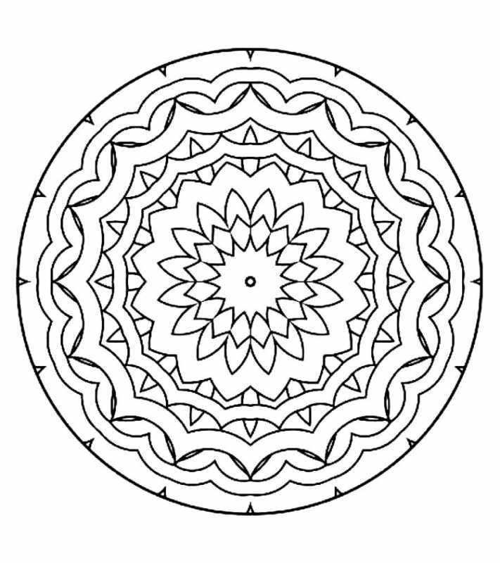 Круглый узор Мандала