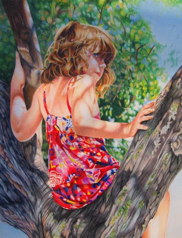 Рисунок лета летней девочки