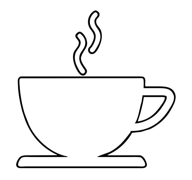 Чашка раскраска