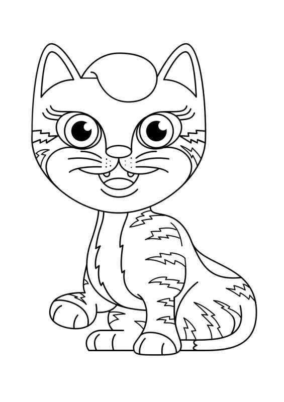 Котенок. Раскраска