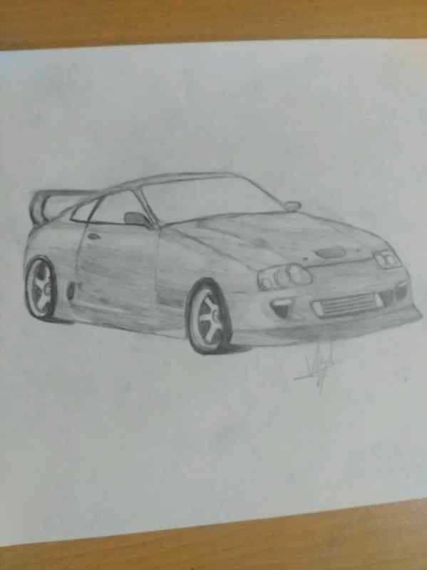 Тойота Супра разукрашивать