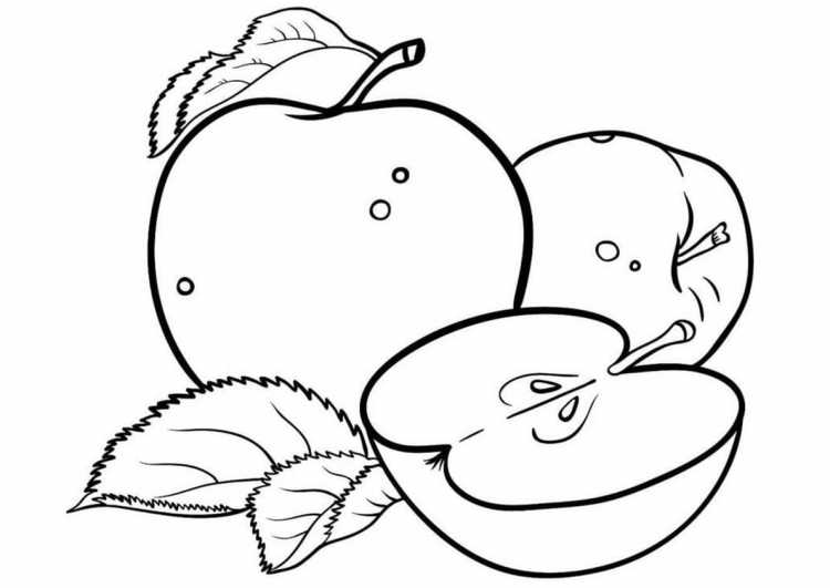 Раскраска "фрукты"