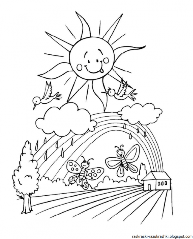 Весенние птицы раскраска для детей