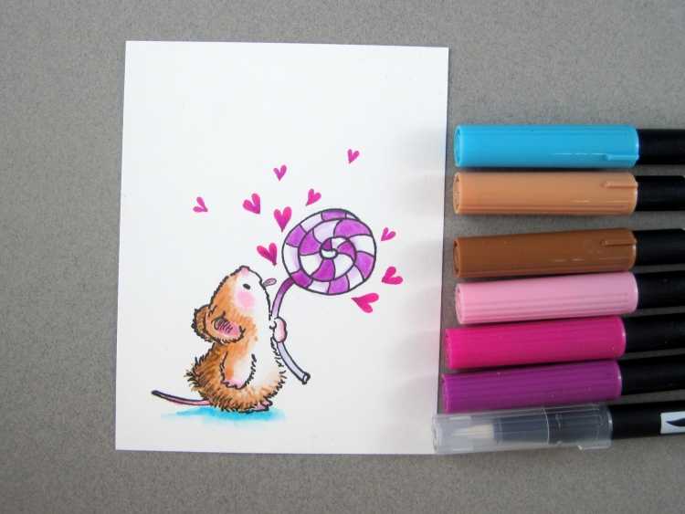 Маленькие рисунки фломастерами